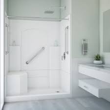 White Alcove Shower Kit