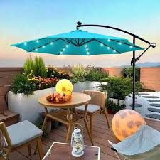 10 Ft Outdoor Patio Umbrella Solar