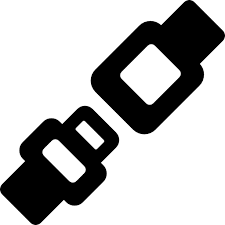 Seat Belt Basic Rounded Filled Icon