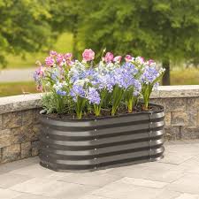 Large Galvanized Steel Garden Bed