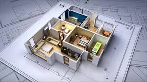 Architectural Drawing Changed 3d House