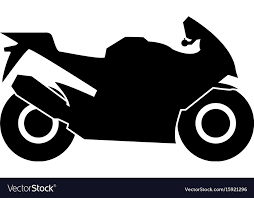 Motorcycle Black Color Icon Royalty