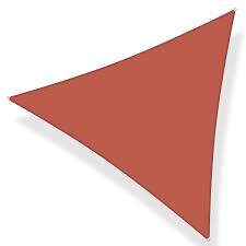 20 Ft X 20 Ft X 20 Ft 185 Gsm Rust Red Equilteral Triangle Sun Shade Sail For Patio Garden And Swimming Pool