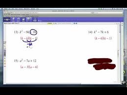 How To Factor Polynomials Problem Set
