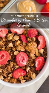 strawberry peanut er granola