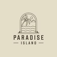 Palm Tree Logo Line Art Simple Vector