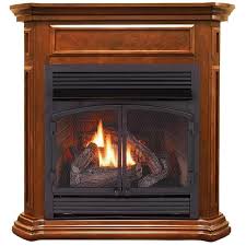 Duluth Forge Dual Fuel Ventless Gas Fireplace 32 000 Btu Remote Control Apple Spice Finish Model Dfs 400r 4as