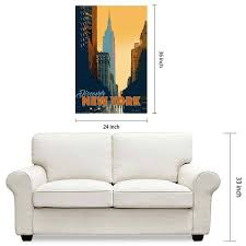 Empire Art Direct New York Minute Frameless Free Floating Tempered Glass Panel Graphic Wall Art