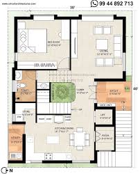 30 X 40 East Facing Floor Plan