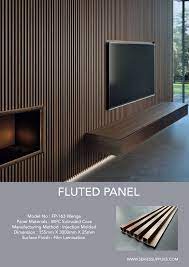 Wenge Slat Wall Panel Feature Wall