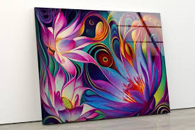 Tempered Glass Framed Wall Artwall