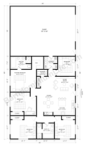 40x80 Barndominium Floor Plans With