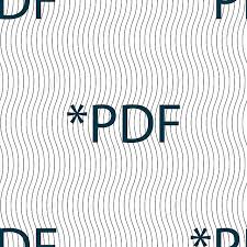 Pdf Icon On Extensionpattern Mark