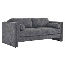 Square Arm Fabric Rectangle Sofa
