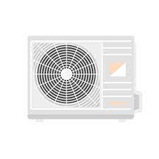 Outdoor Conditioner Fan Icon Flat