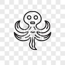 Octopus Vector Icon Isolated On