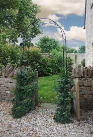 Durable Metal Garden Archway Black