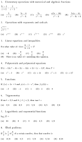 Calculus Placement Test