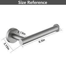 Ruiling Wall Mounted Single Arm Toilet Paper Holder In Stainless Steel Silver Atk 196