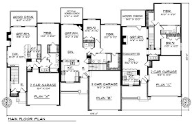 Multi Family Plan 73483 Ranch Style
