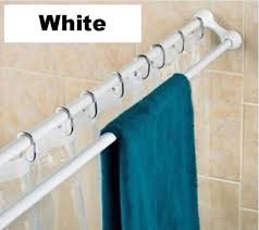 Extendable Double Shower Towel Rail Rod
