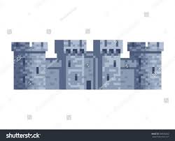 English Castle Pixel Art Icon