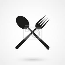 Fork And Spoon Icon Wall Stickers