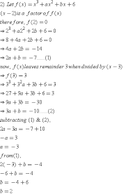 If X 3 Ax 2 Bx 6 Has X 2 As A Factor