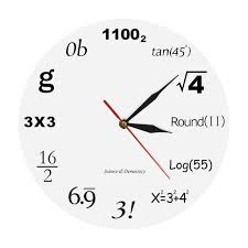Modern Clock Math Nerd Graduation Gift