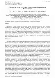 focused ion beam fabricated polystyrene