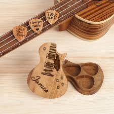 Personalized Wooden Guitar Picks With