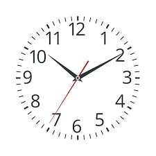 Silver Round Wall Clock Icon Isolated