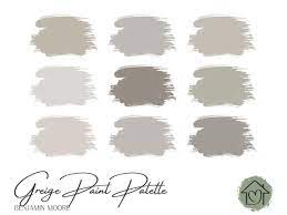 Greiges Benjamin Moore Paint Palette