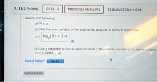 Exponential Equation