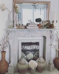 Faux Fireplace Mantel Decor