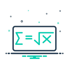 Mix Icon For Math Formula Stock Vector