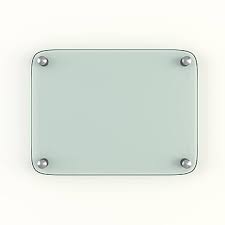 Glass Company Name Plate Banner