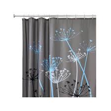 Interdesign Fabric Shower Liner Gray