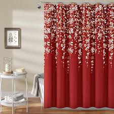Single Weeping Flower Shower Curtain