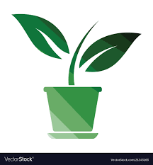 Flower Pot Icon Royalty Free Vector Image