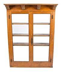 Double Door Bookshelf Cabinet