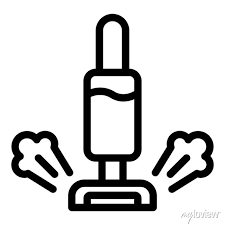 Interior Steam Cleaner Icon Outline