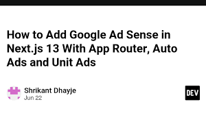 how to add google ad sense in next js