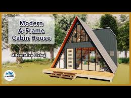 Two Story A Frame Cabin House Design