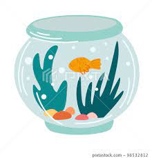 Fish Tank Round Glass Aquarium With
