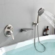 7 Function Handheld Shower Faucet Bathroom Shower Set Brushed Nickel