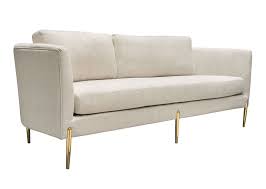 Glam Mid Century Style Sofa