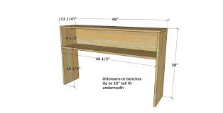 Simple Rustic Modern Console Table