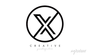 X Letter Icon Logo Design With Monogram