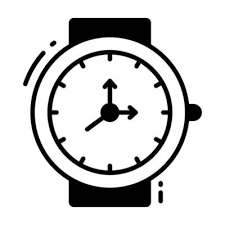 Wrist Watch Icon In Modern Style